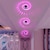cheap Ring Lights-Dimmable Color Gradient Modern Nordic Style LED Wall Lights Aluminium Alloy Wall Light 90-264V 3 W