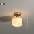 tanie Lampy sufitowe-Lampa sufitowa do montażu wpuszczanego, marmurowa, przemysłowa, mini 18 cm, okrągła, przezroczysta kula, lampa sufitowa do montażu wpuszczanego