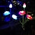 olcso Pathway Lights &amp; Lanterns-2db napelemes virág lámpák lótuszút lámpák kültéri kerti dekoráció vízálló kültéri tájkerti gyeplámpa