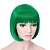 abordables Pelucas de fiesta-10 pelucas de pelo corto y liso estilo flapper para cosplay, pelucas estilo bob para Halloween, pelucas para el día de San Patricio