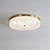 abordables Luces de techo-Luz de techo led regulable 35cm diseño circular luces de techo de cobre para sala de estar 110-240v
