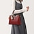 cheap Handbag &amp; Totes-Women&#039;s Handbag PU Leather Shopping Daily Solid Color Black (khaki silk scarf) Wine red (red silk scarf) White (green silk scarf)