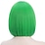 economico Parrucca per travestimenti-parrucche verdi per donna parrucca corta verde 12&#039;&#039; con frangia parrucca verde morbida naturale per la festa di san patrizio bu239lgr parrucca di halloween