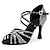 abordables Chaussures de danses latines-Femme Chaussures Latines Professionnel Chaussures scintillantes mode Paillette Brillante Boucle Adulte Brun roux Noir