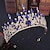 halpa Hiusten muotoilutarvikkeet-kristalli kuningatar kruunut ja tiaarat kampapääpantalla naisille ja tytöille prinsessakruunut hiusasusteet häihin syntymäpäivä halloween puku cosplay