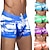 ieftine trunchi de baie boxer pentru bărbați-Bărbați Pantaloni Scurți de Înot Boxeri înot Pantaloni Scurti Pantaloni scurți de plajă Cordon Imprimeu Grafic Uscare rapidă În aer liber Concediu Ieșire Boho Hawaiană Albastru piscină Mov