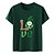 cheap Everyday Cosplay Anime Hoodies &amp; T-Shirts-St. Patrick&#039;s Day Shamrock Irish T-shirt Classic Basic T-shirt For Women&#039;s Adults&#039; Hot Stamping Polyester / Cotton Blend School Sports Outdoor