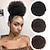 זול פוני-ombre גריי אפרו פאף שרוך קוקו סיומת שיער קוקו מקורזל טבעי לנשים שחורות אפרו אמריקאי שרוך קוקו קינקי קצר