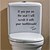 olcso Fürdőszobai kütyük-WC matricák levehető öntapadó vicces dekoráció vízálló vinil falfestmény barkácsolás 3d nézet falmatricák lakberendezési matricák háztartási WC figyelmeztető matricák