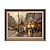billiga Landskapsmålningar-handgjord oljemålning duk väggkonst dekoration franskt intryck klassisk gatuscen för heminredning rullad ramlös osträckt målning