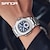 お買い得  クォーツ腕時計-サンダ男性クォーツ時計 30 メートル防水ステンレス鋼ストラップファッションシンプルなカレンダー表示発光時計