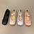 cheap Ballet Shoes-Women&#039;s Ballet Shoes Pointe Shoes Performance Outdoor Stage Flat Flat Heel Elastic Band Black Silver Pink