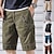 cheap Men&#039;s Shorts-Men&#039;s Cargo Shorts Shorts Zipper Multi Pocket Plain Comfort Wearable Knee Length Casual Daily Holiday Basic Sports ArmyGreen Black