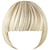 cheap Bangs-Blonde Bangs Clip in Bangs Blonde Clip in Thick Natural Full Front Neat Bangs Straight Fringe Bang with Temples One Piece Hairpiece