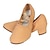 זול נעלי בלט-sun lisa נעלי בלט נשים נעלי אימון ביצועים תרגול עקב עבה סוליית עור עקב עבה שרוך רצועה אלסטית למבוגרים&#039;