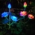 preiswerte Bodenlichter-2 stücke solar blume lichter lotus weg lichter im freien garten dekoration wasserdichte outdoor landschaft garten rasen lampe