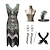 ieftine Costume Vintage &amp; Istorice-Gatsby Rochii Ținute Gatsby Pentru femei Paiete Paiete Mărime Plus Mascaradă Petrecere și seară Festival Rochie