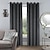 cheap Blackout Curtain-Blackout Curtain Drapes Velvet Farmhouse Grommet/Eyelet Curtain Panels For Living Room Bedroom Door Kitchen Window Treatments Thermal Insulated Room Darkening