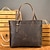 cheap Handbags-Men&#039;s Women&#039;s Handbag Bucket Bag Nappa Leather Cowhide Shopping Daily Zipper Large Capacity Solid Color Brown Coffee