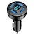 billige Bluetooth-/håndfrisett til bil-66w 4 porter hurtigladeadapter 12-24v led digital skjerm bærbar biltelefonladeradapter for iphone huawei xmi samsung
