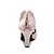 abordables Chaussures de danses latines-Femme Chaussures Latines Danse de Salon Danse carrée Collections de fêtes Mode Fête / Soirée Strass Talon Bobine Bout ouvert Fermeture Adulte Noir Argent Rose