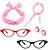 cheap Historical &amp; Vintage Costumes-Audrey Hepburn Retro Vintage 1950s Party Costume Women&#039;s Costume Necklace / Earrings Vintage Cosplay Prom Club Festival Glasses Christmas