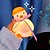 levne Školka noční světla-roztomilá silikonová noční světla kachní lampa pro děti přepínání režimu dětský den vánoční knoflík na baterie 1ks