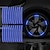 お買い得  車用装飾ストリップ-40 個の車のホイールハブ反射ストリップステッカー車のオートバイホイール強力な反射警告ステッカータイヤリム反射デカール車のアクセサリー