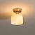 olcso Mennyezeti lámpák-félig süllyesztett mennyezeti lámpa márvány vintage ipari mini 18 cm-es kerek átlátszó üveggömb félig süllyesztett mennyezeti lámpa