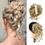 cheap Chignons-Claw Messy Bun Hair Pieces Clip Wavy Curly Hair Chignon Clip in Hairpieces Tousled Updo Donut Hair Bun Synthetic Fake Hair Ponytail for Women Girls