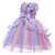 preiswerte Partykleider-kinderkleidung Mädchen Party Kleid Farbblock Blume Ärmellos Leistung Pegeant Prinzessin Süß Baumwolle Gitter Midi abendkleider A Linie Kleid Tüll-Kleid Sommer Frühling 3-10 Jahre Rosa Blau Purpur