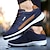 cheap Men&#039;s Sneakers-Men&#039;s Sneakers Running Shoes Tennis Shoes Comfort Shoes Casual Outdoor Daily Walking Shoes PU Black / Red White Dark Blue Fall