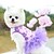 cheap Dog Clothing &amp; Accessories-Dog Cat Dress Flower Cat Fashion Cute Outdoor Casual Daily Dog Clothes Puppy Clothes Dog Outfits Soft White Pink Blue Costume for Girl and Boy Dog Padded Fabric XS S M L XL