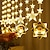 رخيصةأون أضواء شريط LED-ramadan garland light star moon led curtain string light 2023 eid mubarak decor lights for home islam muslim party holiday lighting ac220v 230v eu plug الاتحاد الأوروبي التوصيل