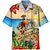 preiswerte Hawaiihemden mit Revers für Herren-Herren Hemd Hawaiihemd Sommerhemd Es ist 5 Uhr irgendwo Shirt Aloha-Shirt Buchstabe Kokosnussbaum Grafik-Drucke Umlegekragen Weiß Marineblau Königsblau Blau Himmelblau 3D-Druck Outdoor Strasse Kurze