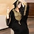 Недорогие Национальная мусульманская одежда в арабском стиле-Жен. Платья Абайя Религиозные Саудовский арабский арабский Мусульманин Рамадан Взрослые Платье