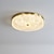 abordables Luces de techo-Luz de techo led regulable 35cm diseño circular luces de techo de cobre para sala de estar 110-240v