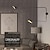 preiswerte Indoor-Wandleuchten-Pendel-Wandlampe im einfachen Stil mit Kuppellampenschirm 1-2 Licht schwarze Wandlampe geeignet für Korridor Eingang Schlafzimmer Esszimmer E26 / E27-Glühlampe