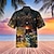 cheap Men&#039;s Aloha Shirts-Men&#039;s Shirt Summer Hawaiian Shirt Skull Graphic Prints Pirate Turndown Yellow Street Casual Short Sleeves Print Button-Down Clothing Apparel Tropical Sports Streetwear Designer