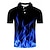 baratos polos de botões masculinos-Homens Camiseta Polo Camisa de tênis Camisa de golfe Geométrica Colarinho Aberto para a Lateral Azul Roxo Laranja Verde Impressão 3D Casual Diário Manga Curta Impressão 3D Imprimir Roupa Moda Casual
