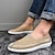 cheap Men&#039;s Shoes-Men&#039;s Loafers &amp; Slip-Ons Comfort Shoes Casual Outdoor Daily Canvas Breathable Grey Stripe Black stripe Coffee stripe Striped Summer Spring