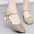 olcso Báli cipők és modern tánccipők-Női Báli Modern cipő Teljesítmény Színpad Otthoni Magassarkúk Vastag sarok Forgásc Arcpír rózsaszín Arany