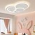 preiswerte Dimmbare Deckenleuchten-LED-Deckenleuchte 50/60/90cm geometrische Formen Unterputzleuchten Acryl Metall modern zeitgenössisch lackiert Wohnzimmerleuchte dimmbar mit Fernbedienung