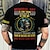 preiswerte 3D-T-Shirt für Männer-Herren T Shirt Tee Graphic Mit Buchstaben bedruckt Soldier Rundhalsausschnitt Bekleidung 3D-Druck Outdoor Casual Kurzarm Bedruckt Vintage Modisch Designer