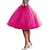cheap Historical &amp; Vintage Costumes-1950s Princess Rockabilly Petticoat Hoop Skirt Tutu Under Skirt Tulle Skirt Knee Length Women&#039;s Party Evening Cocktail Party Prom Adults&#039; Skirt