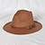 זול כובע מסיבות-כובעים צמר / אקרילי כובע פאדורה כובע שמש רשמי חתונה קוקטייל רויאל אסטקוט רטרו עם צבע טהור כיסוי ראש כיסוי ראש