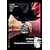 billige Kvartsklokker-olevs herre quartz klokke sport armbåndsur lysende kronograf kalender multifunksjon timing vanntett silikon reim klokke