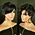 cheap Synthetic Wig-Pixie Cut Wigs for Black Women Human Hair Short Layered Cut Wigs with Bangs Brazilian Ombre Wigs Black with Brown 1B/30 Color Short Pixie Cut Wigs for Black Women Full Machine Made