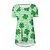 cheap Tees &amp; Tank Tops-Women&#039;s T shirt Tee Grass Green White Light Green Leaf St. Patrick&#039;s Day Print Short Sleeve Holiday Weekend Round Neck Long Floral Painting S