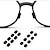 abordables Déco Intérieure-Plaquettes de nez en mousse souple unisexe plaquettes de nez de lunettes auto-adhésives plaquettes de nez de lunettes antidérapantes plaquettes de nez minces pour lunettes